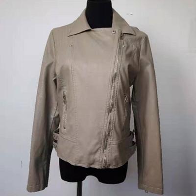 China Cuero impermeable de la PU de las chaquetas de las señoras de la moda hecho para la primavera/el otoño en venta