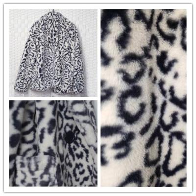 China Leopard Druck geerntete Faux-Pelz-Jacke S - XL optional für junge Damen zu verkaufen