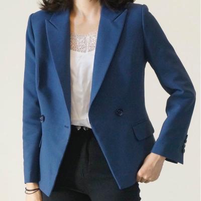 Chine Blazer convenable lâche occasionnel croisé pour des dames de bureau à vendre