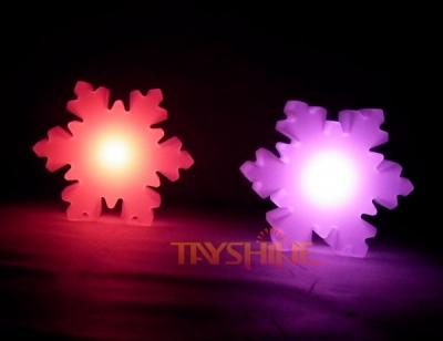 China Waterproof Snow Shape Led Mood Lamp Outdoor Led Christmas Lights Decorations for sale