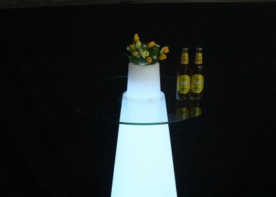 China RGB Light LED Bar Tables For Concert / LED Pub Table Battery Powered Salon Furniture for sale