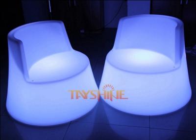 China Modern PE Plastic LED Bar Chair For Indoor / Outdoor , LED Garden Furniture for sale