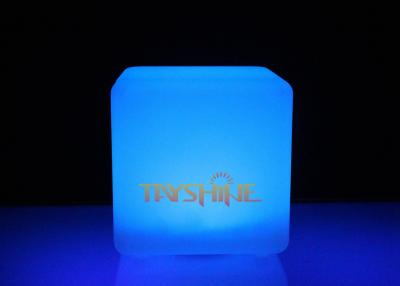 China Waterproof Glow Cubes LED Bar Stools Furniture Light Bench For Salon SPA / Cabaret for sale