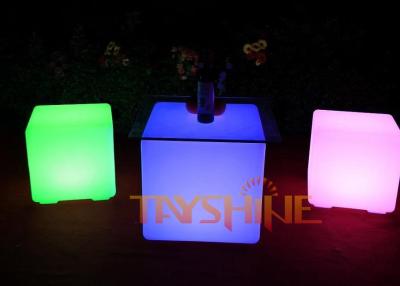 China Fashionable LED Bar Furniture Coffee Table For Pub , Illuminated  Cubes for sale