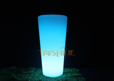 China Cordless Removable PE Illuminated Bar Tables Tall, Fireproof LED Bar Funiture for sale