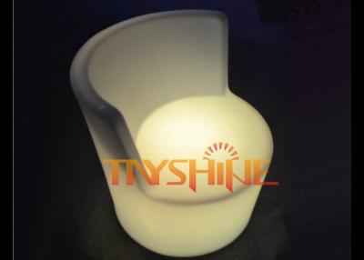 China Durable PE LED Bar Chair Furniture With Backs And Rechargeable Lithium Battery for sale