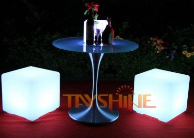 China Glowing LED Patio Furniture Illuminated Cubes For Restaurant  / Garden / Hotel for sale