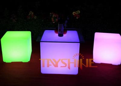 China Outside LED Patio Furniture Rechargeable , Light Up Bar Tables And Chairs for sale