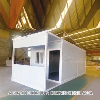 China Eco Friendly Prefab Small Folding House Caravan Container Weatherproof for sale