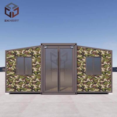 China Modern Fold Out House Expandable Shipping Container Homes Green Blue Red White for sale