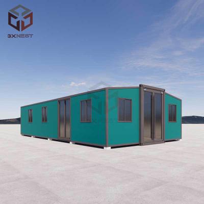 China Expandable Container House Design 18mm Floor Bamboo Plywood Ground Frame for Two Rooms for sale