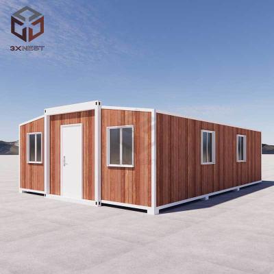 China Relocatable Portable 40ft Expandable Container Home Double Glazed Window for sale