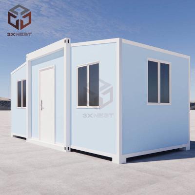 China Assembled Two Bedroom Prefab Expandable Mobile Home 10ft for sale