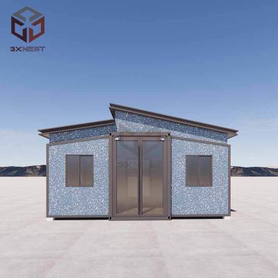 China Earthquake Proof Prefab Flat Pack Folding House With PU Insulation for sale