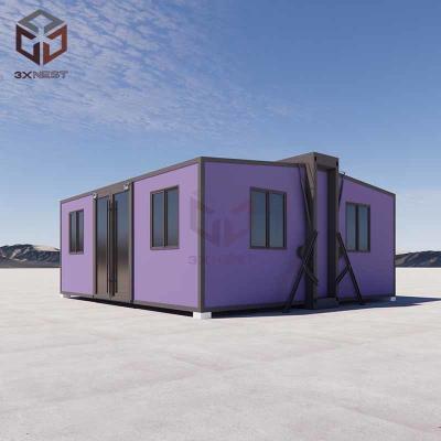 China Collapsible Modular Prefab Folding House Container Extension Room for sale