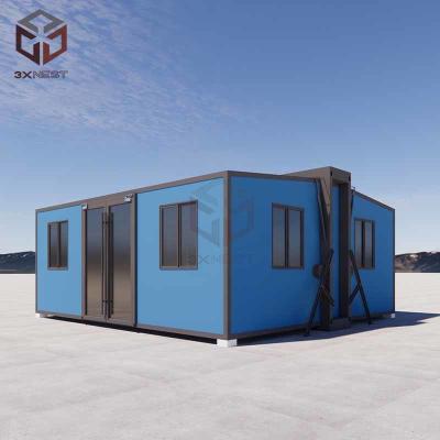 China Earthquake Resistant Tiny Prefab Folding House 27.5m2 2 Bedroom 1 Toilet for sale