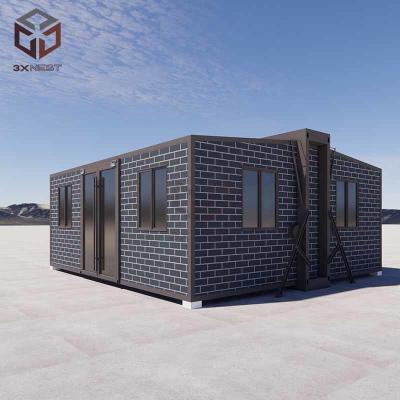 China 50mm EPS Roof Prefab Collapsible Tiny House Container With Sandwich Panel for sale