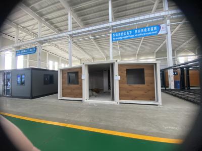 China Erweiterbare Doppelflügel Containerhaus für Langzeit mehr als 20 Jahre Lebensdauer Sperrholz oder PVC-Boden zu verkaufen