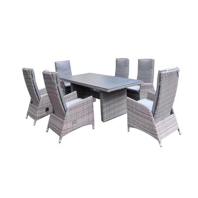 China All weather rattan garden furniture set adjustable outdoor rattan furniture for sale