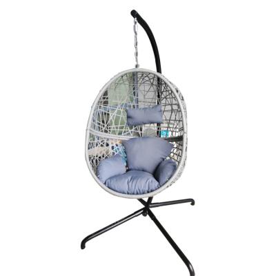 China Stylish outdoor garden hanging egg chair rattan swing chair egg chair for sale