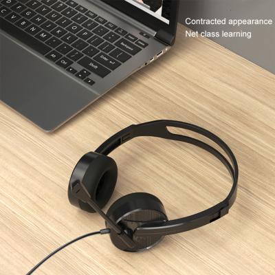 China Lecoo Ht106 Earphone Over Ear Wired Adjustable Headphones Wired Gaming Headset Earbuds With Wired Microphone for sale