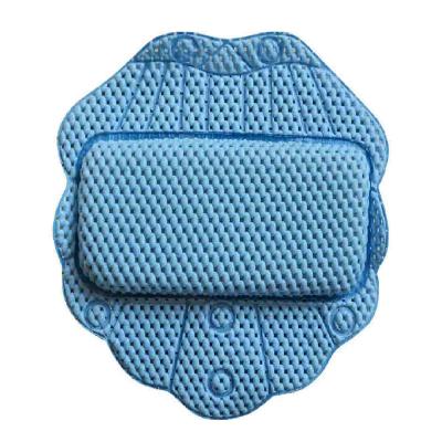 China High Quality Viable Household Tub Product Spa Cushion Bath Pillow With Suction Cups 32x32cm for sale