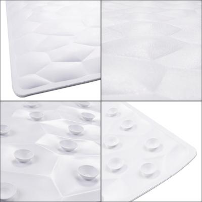 China Sustainable Bathroom Non-slip Rubber Mat Natural Rubber Mold Resistant Bath Shower Mat for sale