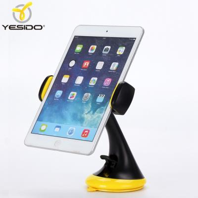 China Gold Supplier Yesido Flexible Stand Holder Car Lazy Mount For iPad Mount For iPad Holder Stand Black for sale