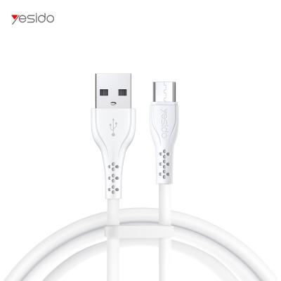 China 5000+ Folding Cheap Yesido 1M 2M Fast Data 2A 2.4A Usb To Micro Charging Line Wire Micro Charger PVC Micro Phone Charger Cable Cord Cable for sale