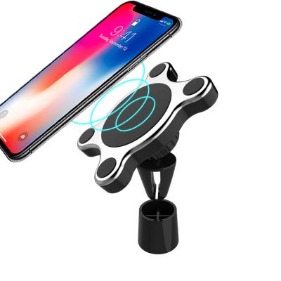 China 4-6.5 Inch 10W Cell Phone China Manufacture Air Vent Mount N50 Magnetic Magnet Qi Wireless Charger Car Charging for sale