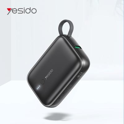 China Outdoor Mobile Phone Charging Yesido 22.5W Mini Pd 20W Led 10000 Mah Power Bank Small 10000mah Fast Charging Portable Charger Power Bank Charger for sale