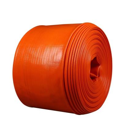 China Anti-Aging Large Diameter PVC Non-Toxic Long Lifespan PVC Layflat Hose for sale