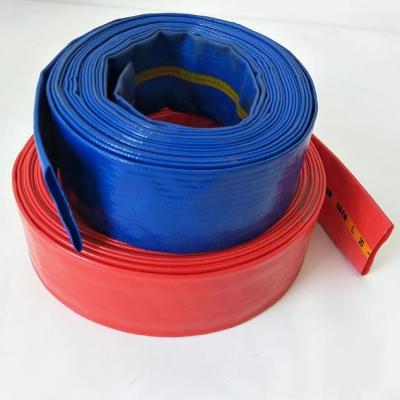 China Anti Aging PVC Stretch Resistance Large Diameter Safety PVC Layflat Hose for sale