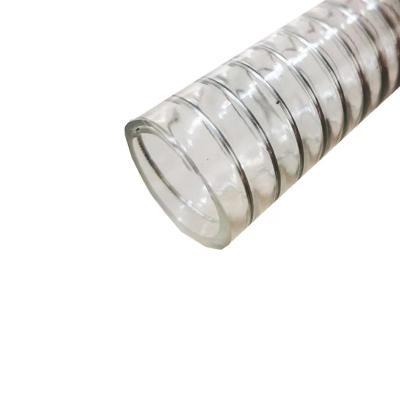 China Non-Toxic PVC Safety Spiral Wire Transparent High Quality PVC Steel Hose for sale