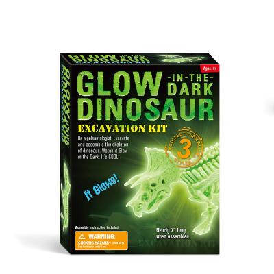 China Dinosaur Archaeological Excavation Developing Handmade Luminous Excavation Children's DIY Intelligence Educational Toys for sale