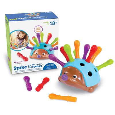 China 2022 Intelligence Developing Spike The Fine Motor Hedgehog Fashion Stacking Matching Sorter Educational Toy For Kids for sale