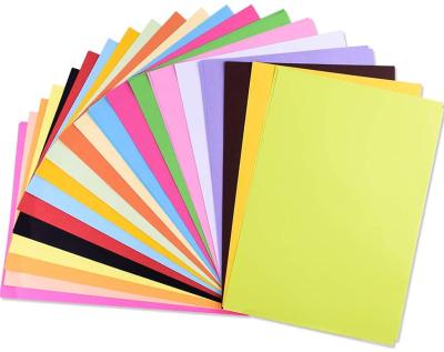 China 100 Colors Handmade A4 Sheets Size Assorted Construction Paper Coloring Paper For Crafts for sale