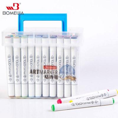 China Art Marker Pen Dual Tip High Quality Non-toxic Marker Drawing Alcohol 80colors Colorful Painting For Wholesale 16MM*158MM for sale