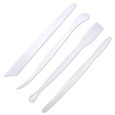 China Crafts Clay Sculpting Tools Set 4 Piece Plastic Clay Arts Carving Set Wax Carving Pottery Sculpting Casting Polymer Clay Tool Series for sale