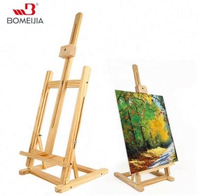 China BOMEIJIA Easel New Products Factory Wholesale Mini Wood Desktop Easels Professional Drawing Painting Stand For Kids Painting for sale