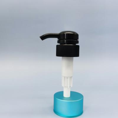 China Spill No 24/410 28/410 Black Plastic Lotion Pump With Clip Plastic Pump Dispenser, Liquid Soap Dispenser Pump For Body Care for sale