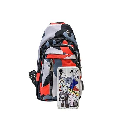 China Unisex Cheap Waterproof Chest Bag Oxford Textile Cross Sling Body Bag Oxford Camouflage Fashion Bags for sale