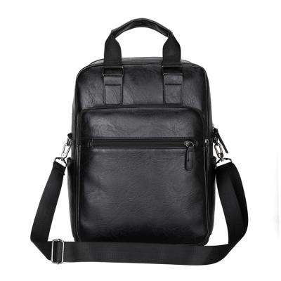 China Fashion Large Capacity Single Shoulder Comfortable Anti-theft Business PU Leather Bag Multifunctional Business Backpack For Men for sale