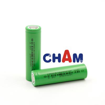 China Wholesale Toys CHAM BRI CE Grade A BRI 18650 2500mAh 3.6V Lithium Ion Battery For Home Appliances for sale