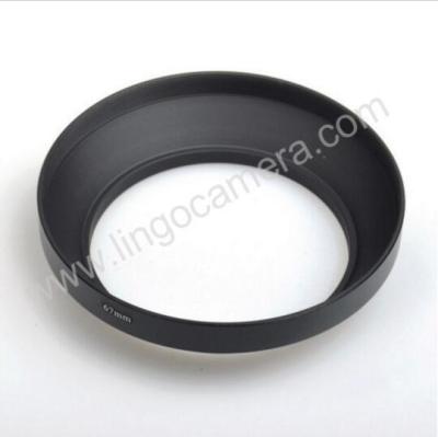 China LC4456 Metal Universal 67mm Screw In Metal Wide Angle Hood For 67mm Filter Thread Camera for sale