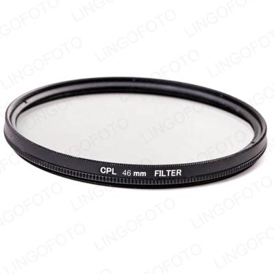 China Optical Frame 46mm Universal Clamp Glass+Metal Circular Polarizing Filter For Niko n DSLR LC5202 for sale