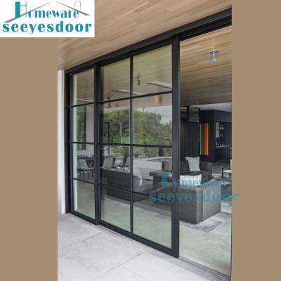 China Hot Selling Seeyesdoor Folding Screen Sectional Design Aluminum Double Glazed Sliding Glass Windows For Homes for sale