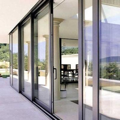 China China factory modern sliding door for patio windproof aluminum glass door soundproof sliding door for sale