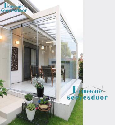 China Seeyesdoor modern 4 season waterproof aluminum profile outdoor polycarbonate glass sunroom for garden for sale