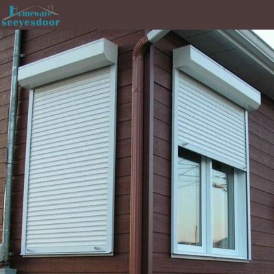 China Custom Seeyesdoor Roller Shutter Modern Windproof Roller Shutter Heavy Duty Exterior Motorized Window Blinds for sale